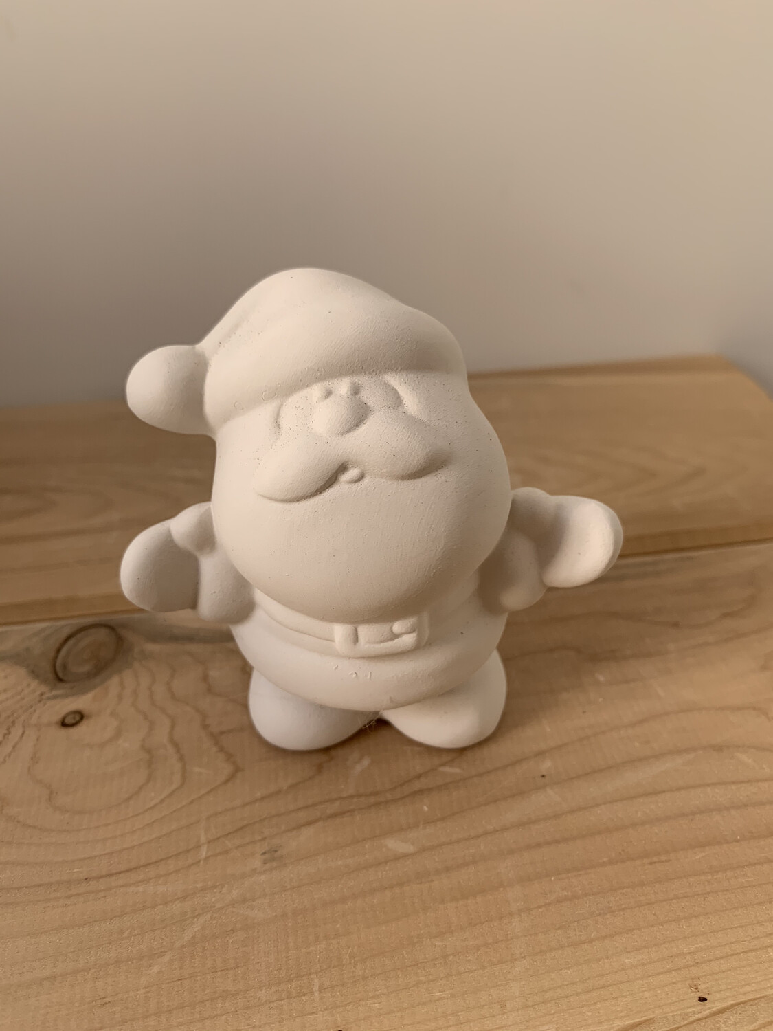 Paint Your Own Pottery Ceramic Small Santa Figurine