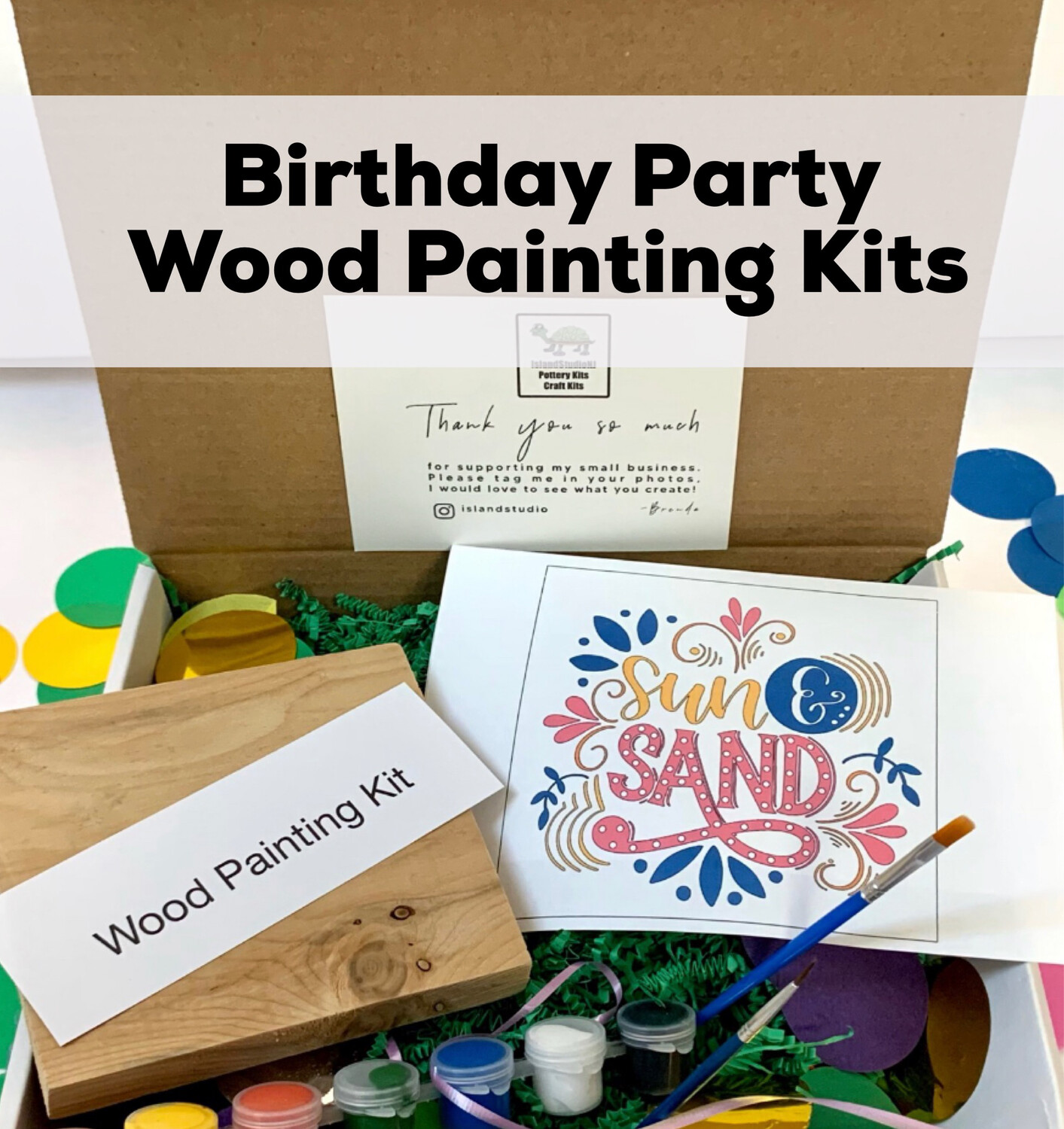 Discounted Birthday Party Kits Wood Painting Kits for Teens And