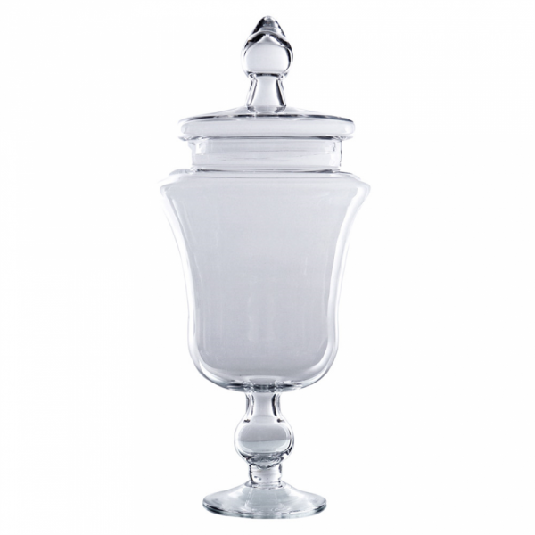 Bonbonnière En Verre Sur Pied 5five - Capacité 2,1L | Design Élégant Pour Confiseries, Fruits Secs