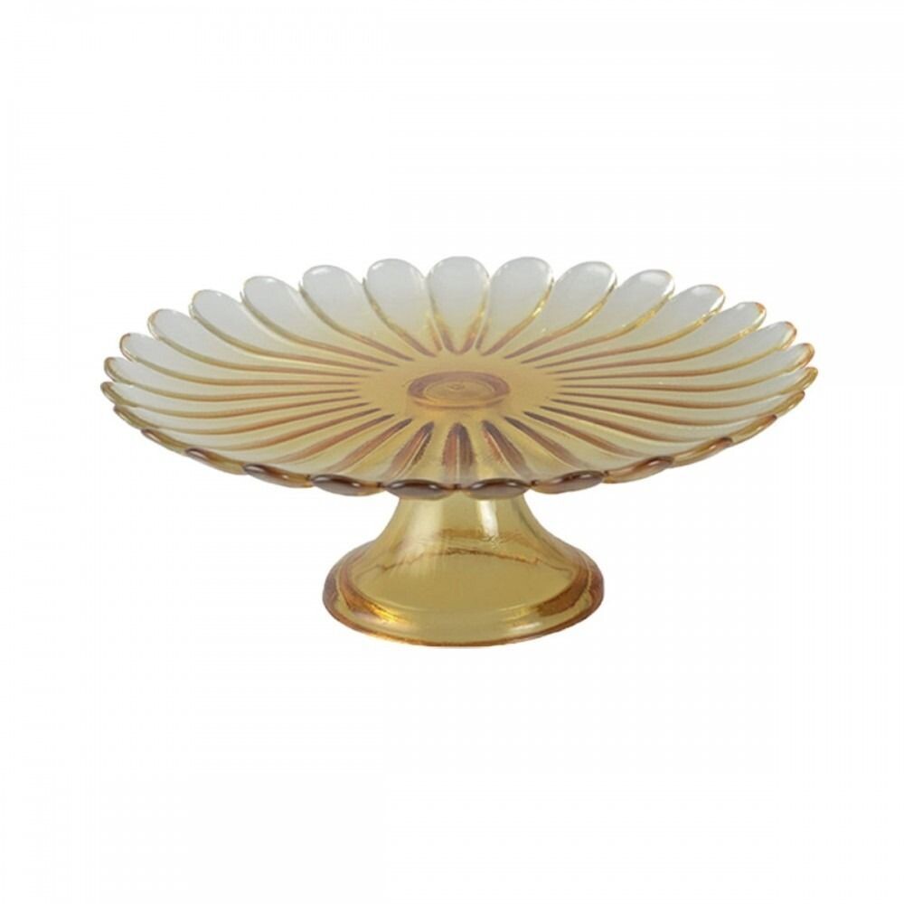 Cloche à Gâteau En Verre Avec Plateau Bambou - 16x28 Cm, Conserve La Fraîcheur