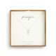 Dainty Cross Necklace Wrapped in Prayer (Gd or Svr