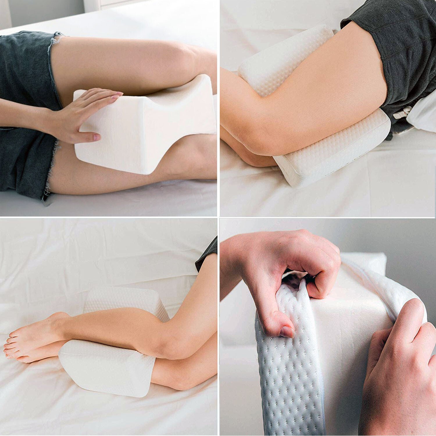 Premium Knee Pillow with Washable Cover ® UK's No.1