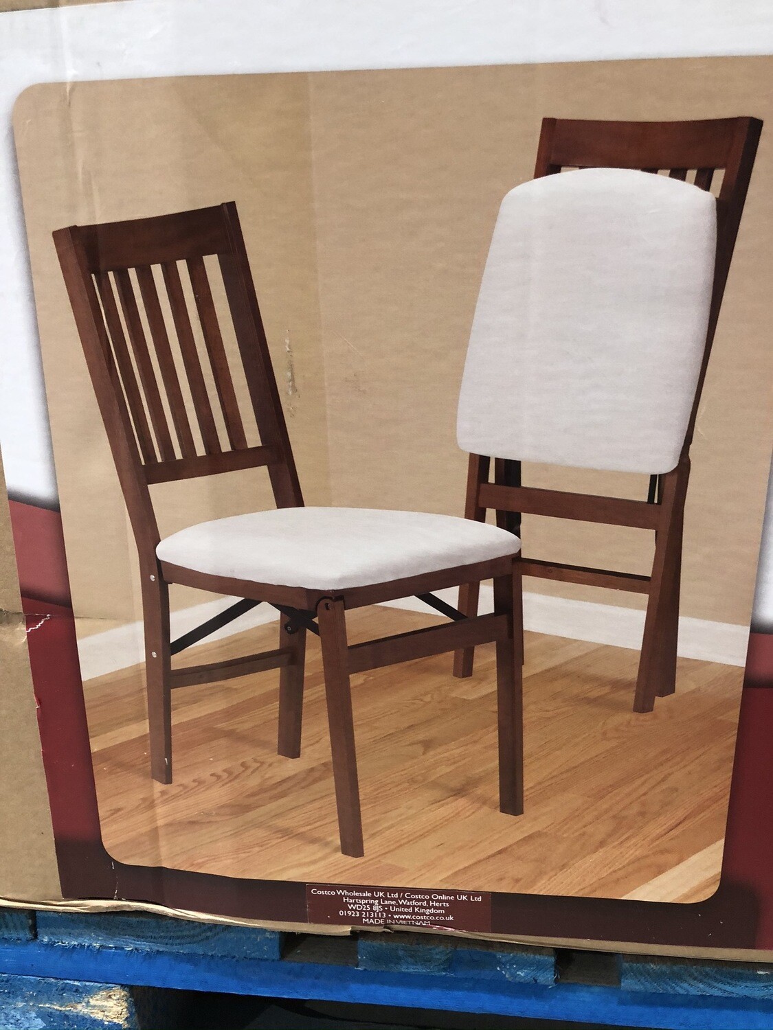 Stakmore Arts and Craft Folding Chair Cherry Finish