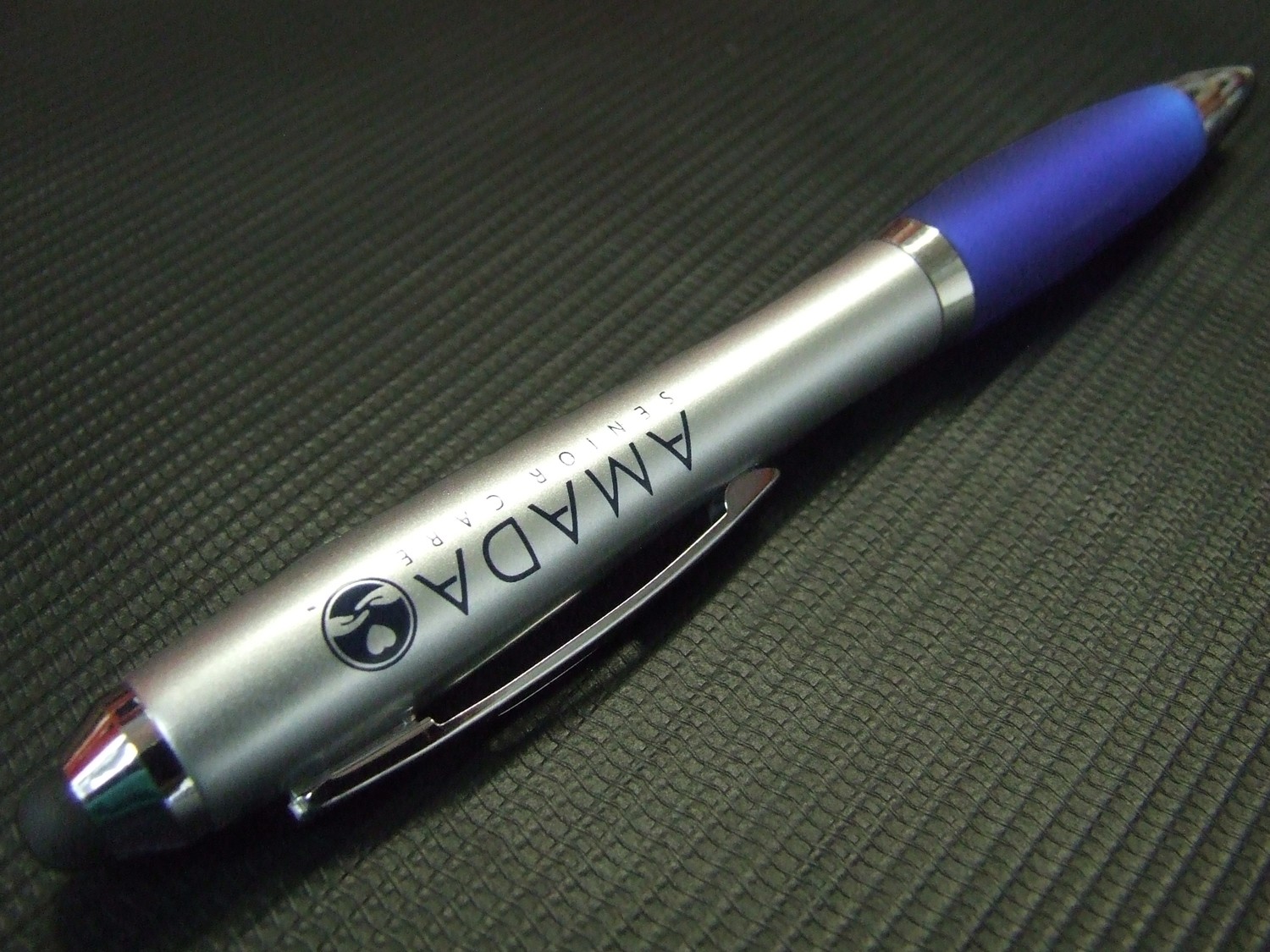 Blue Ballpoint Pen & Stylus, Set of 25