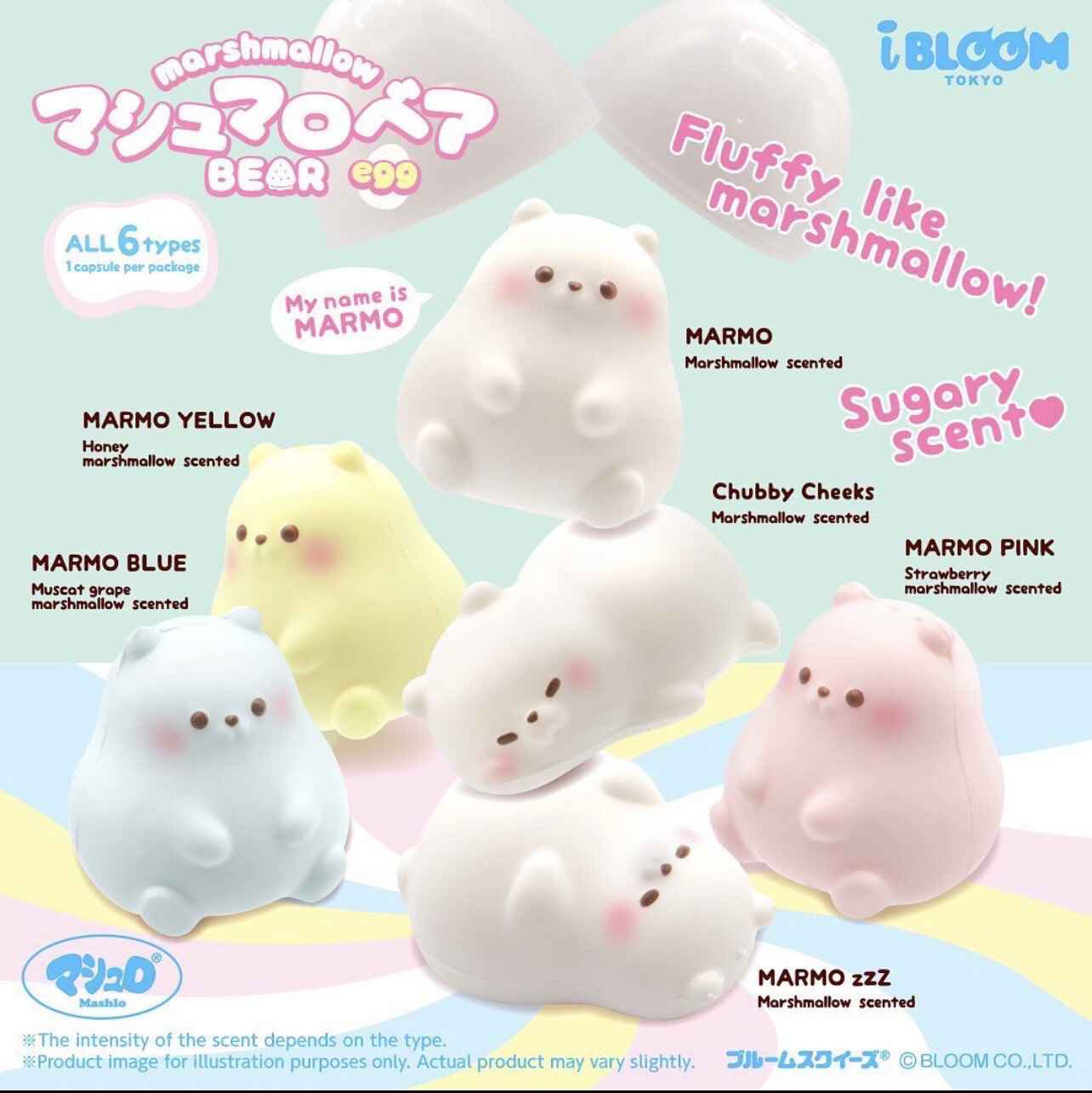 iBloom Marmo Marshmallow Bear Squishy