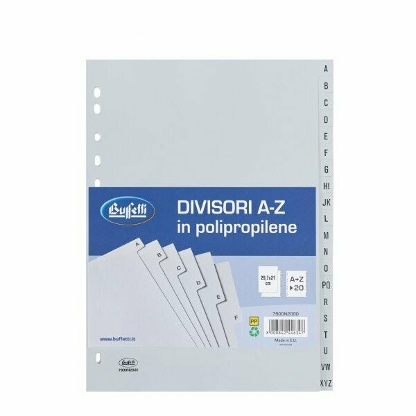 Divisori Per Raccolta Documenti Esselte A4 Con Tasti 1-31 - Grigio, Polipropilene Resistente, Con Pagina Indice - Foto 12