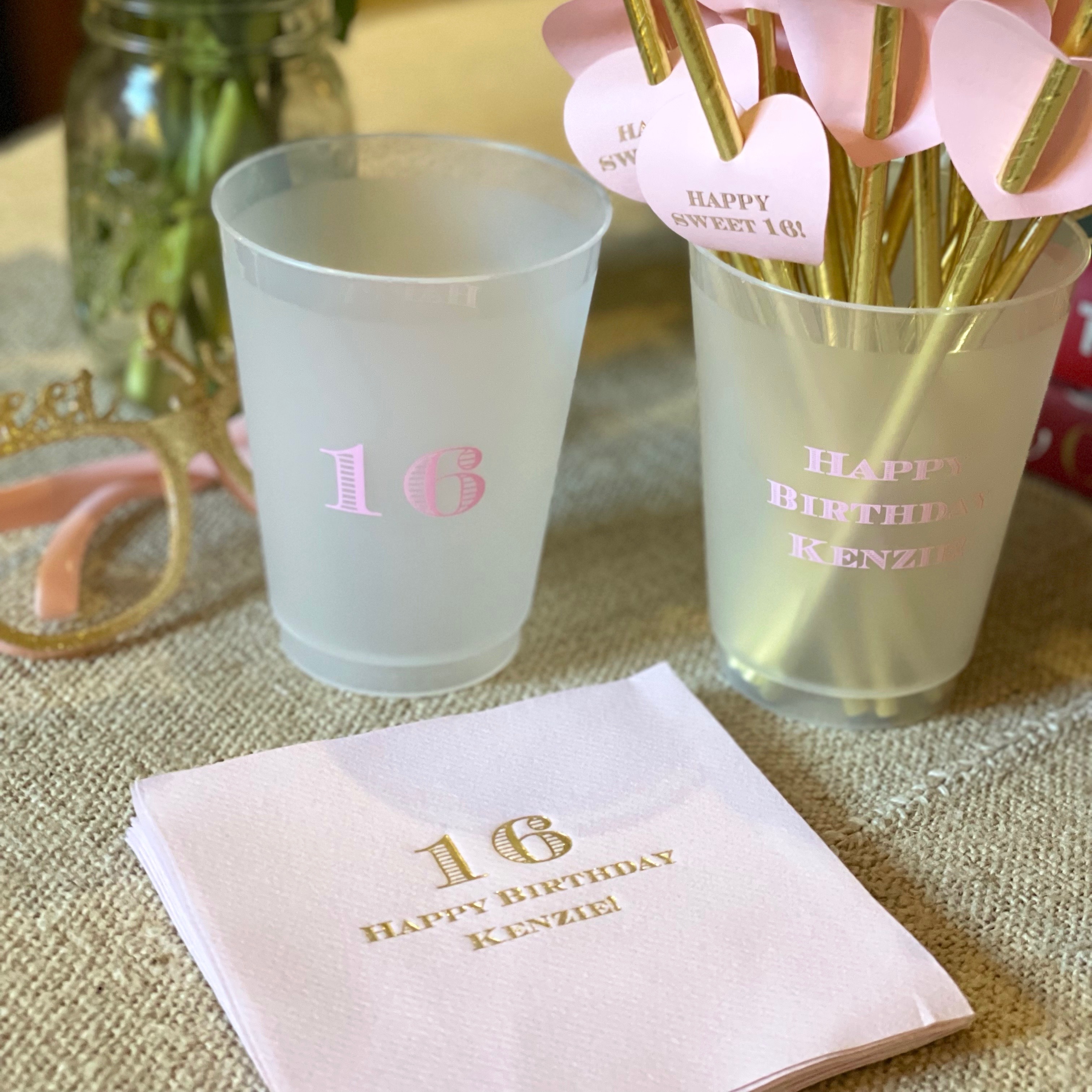 Custom Cups and Napkins