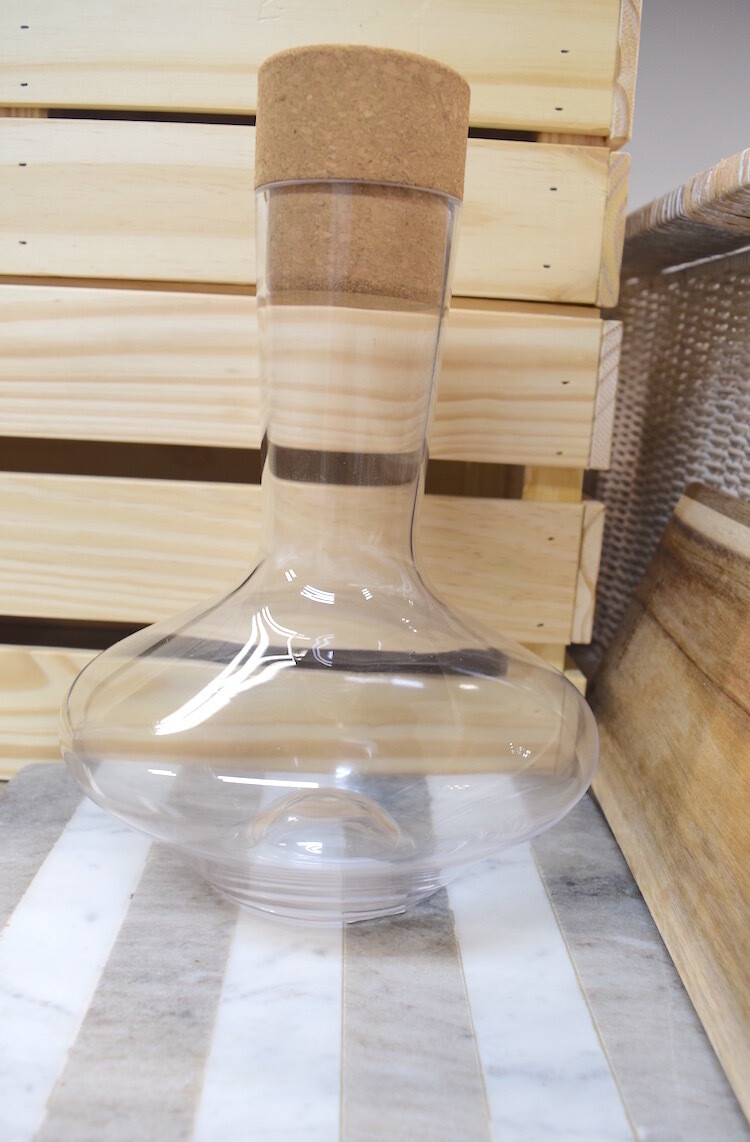 Glass Decanter With Cork Top