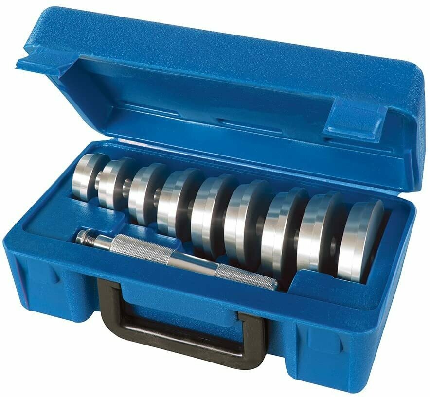 Silverline Bearing Race & Seal Driver Kit 10pce 4081mm, Silver, 4081 mm