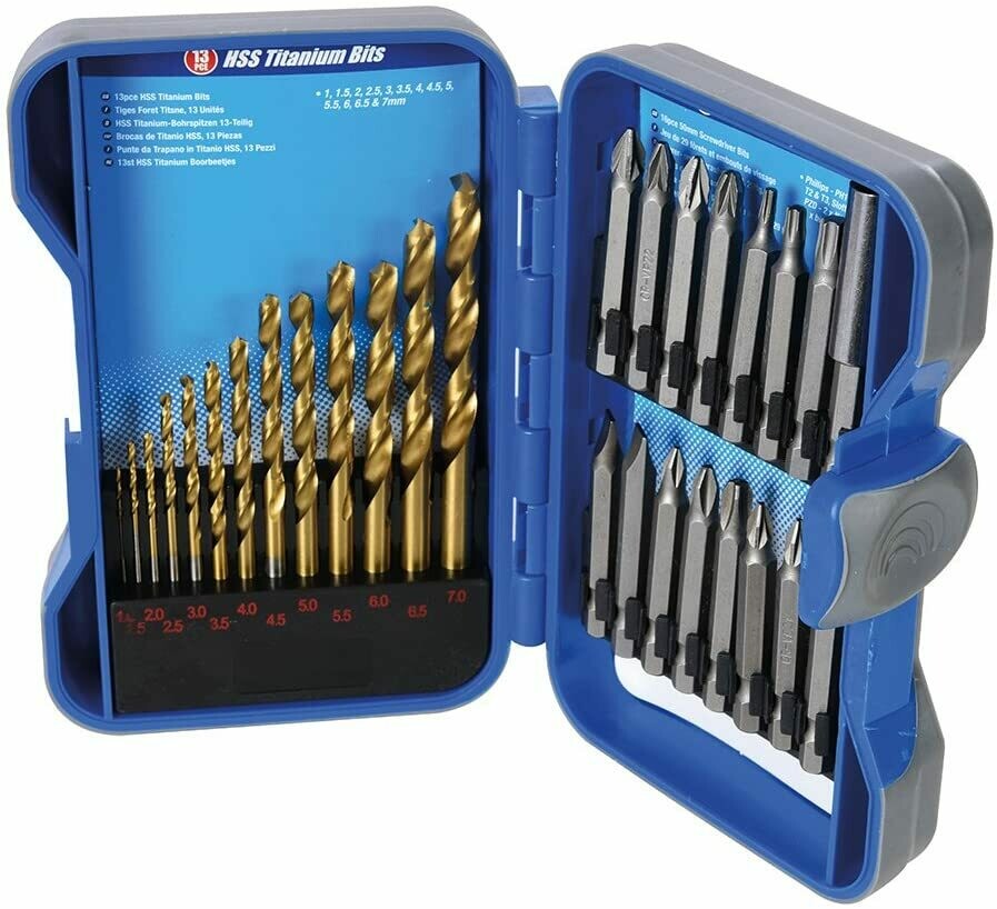 Silverline Drill & Driver Bit Set 29pce 1 7mm