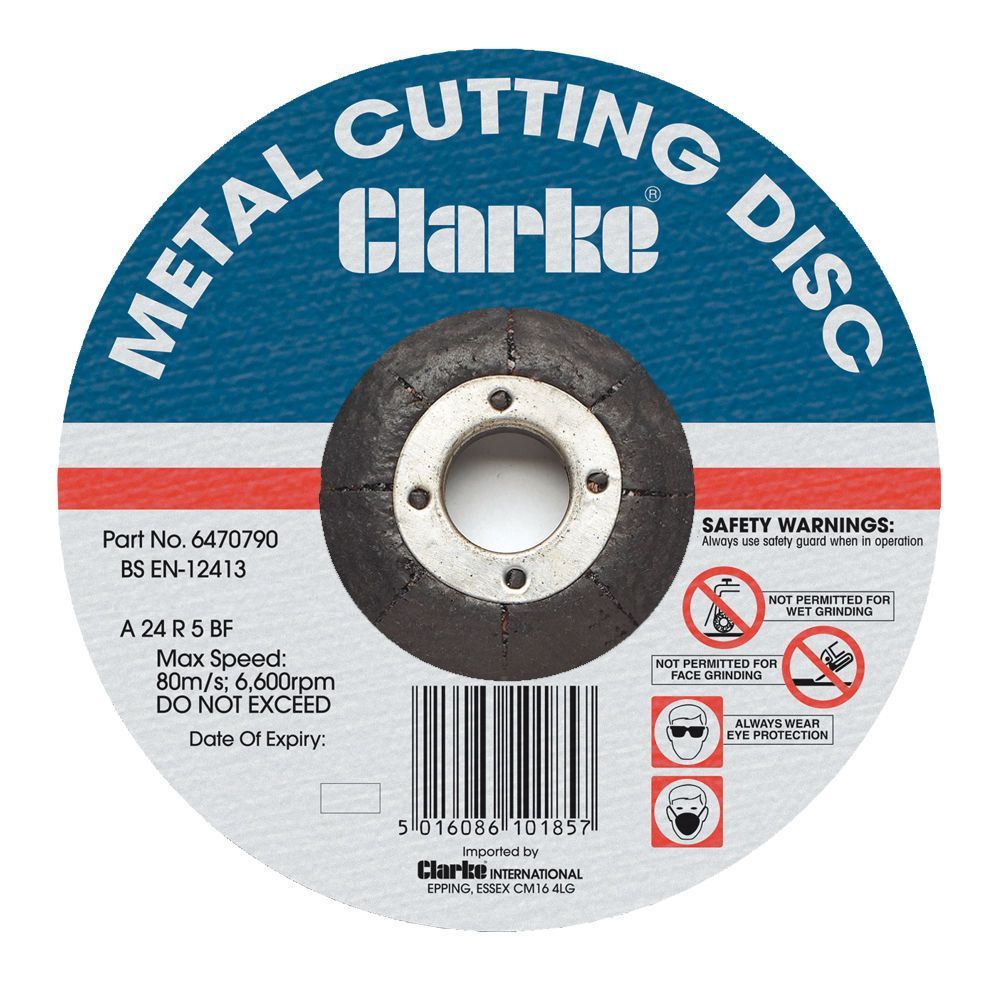 Clarke 115mm DPC Metal Cutting Disc Supplied in preferred quantities of