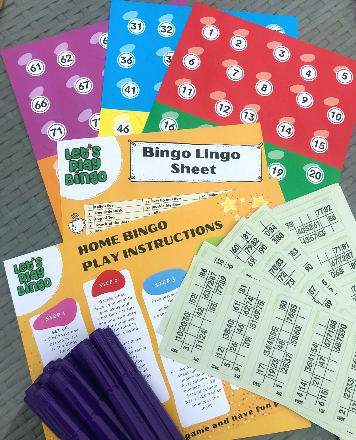 BUY HOME BINGO KIT + 20 MARKERS