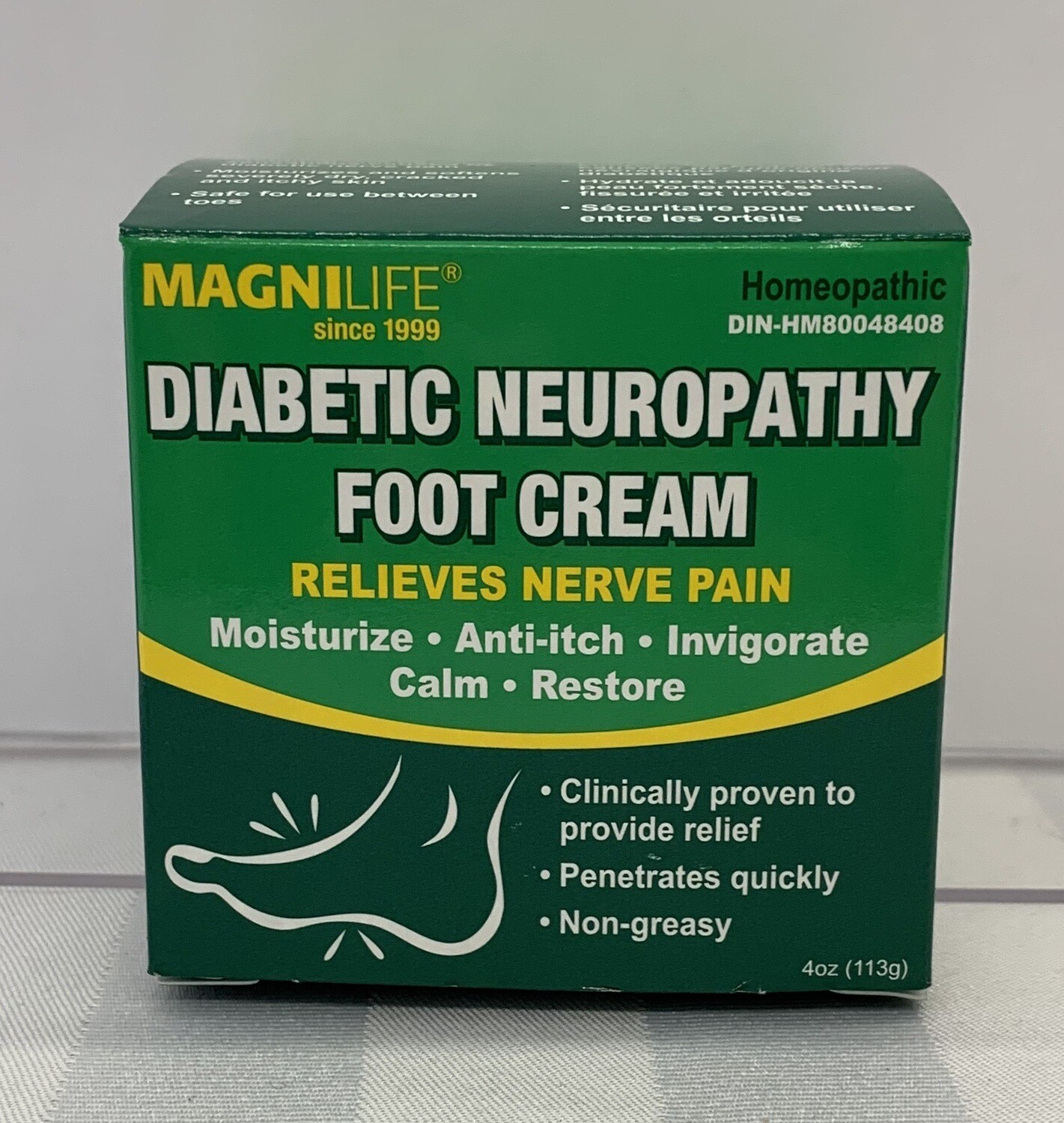 MAGNILIFE DIABETIC NEUROPATHY FOOT CREAM 4oz