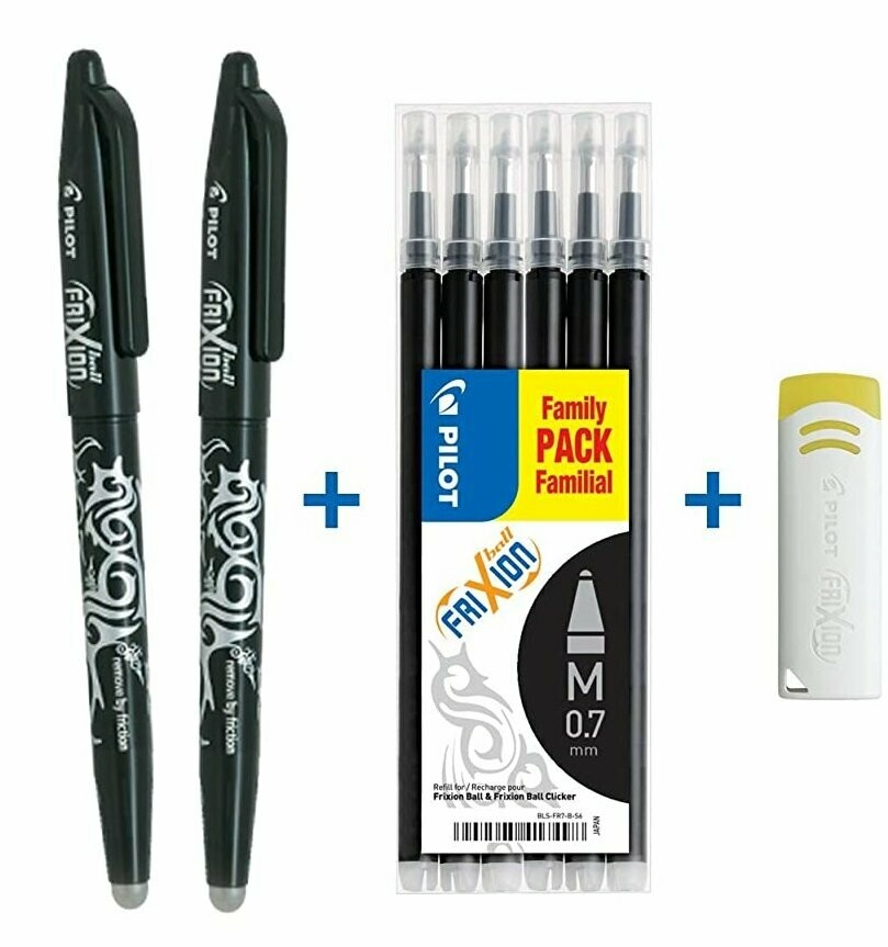 Stylo Frixion Effacable Pilot Frixion Lot De 3 Stylos Roller Effaçables Pointe 0,7 Abricot Stylo Gomme