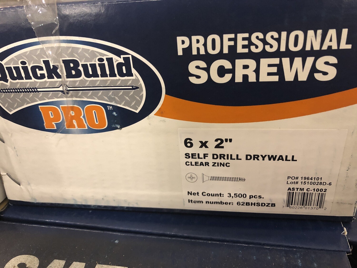 Box 6 x 2" Self Drill Drywall Screw