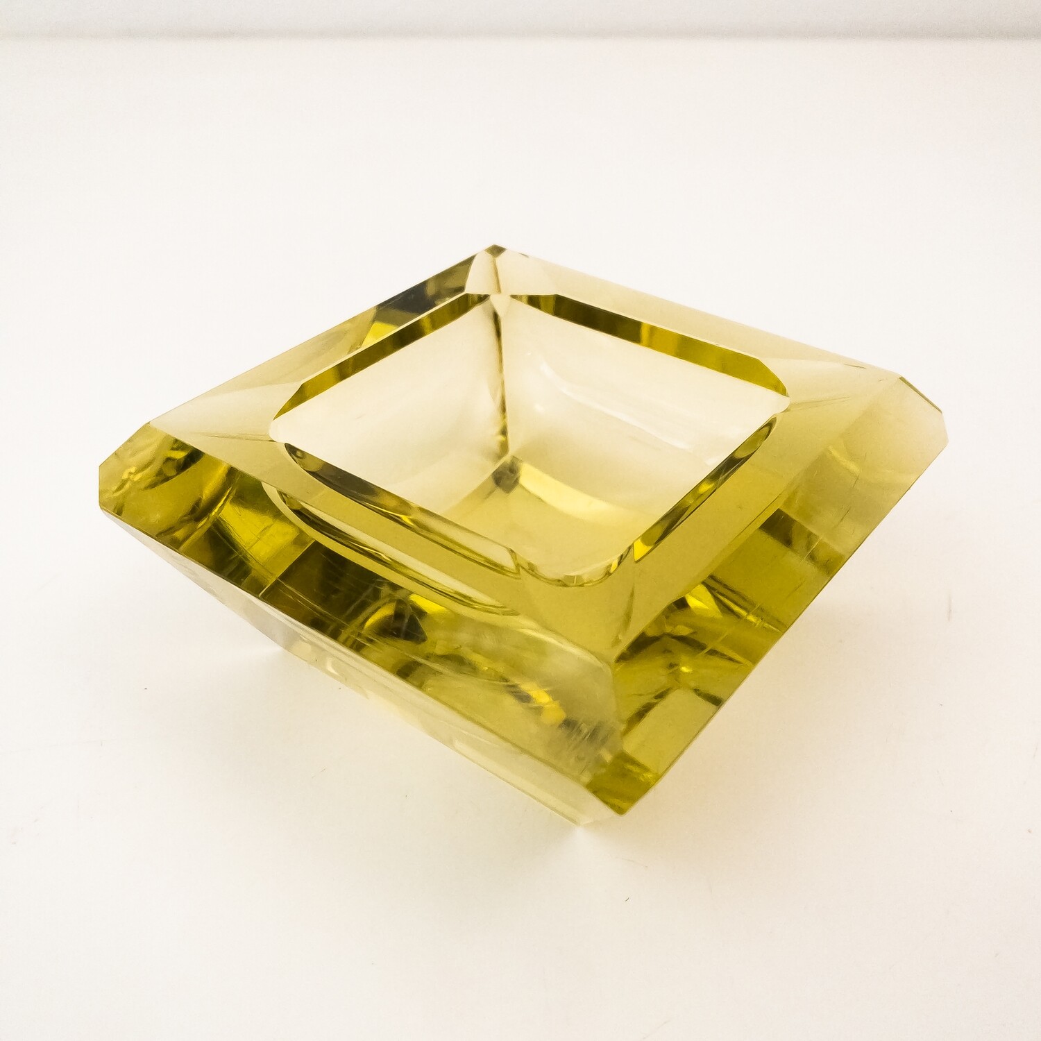 Clearfee 4 mini posacenere in vetro, posacenere in vetro, lavabile in lavastoviglie, impilabile, trasparente, rotondo, 4 ripiani, diametro 7 cm