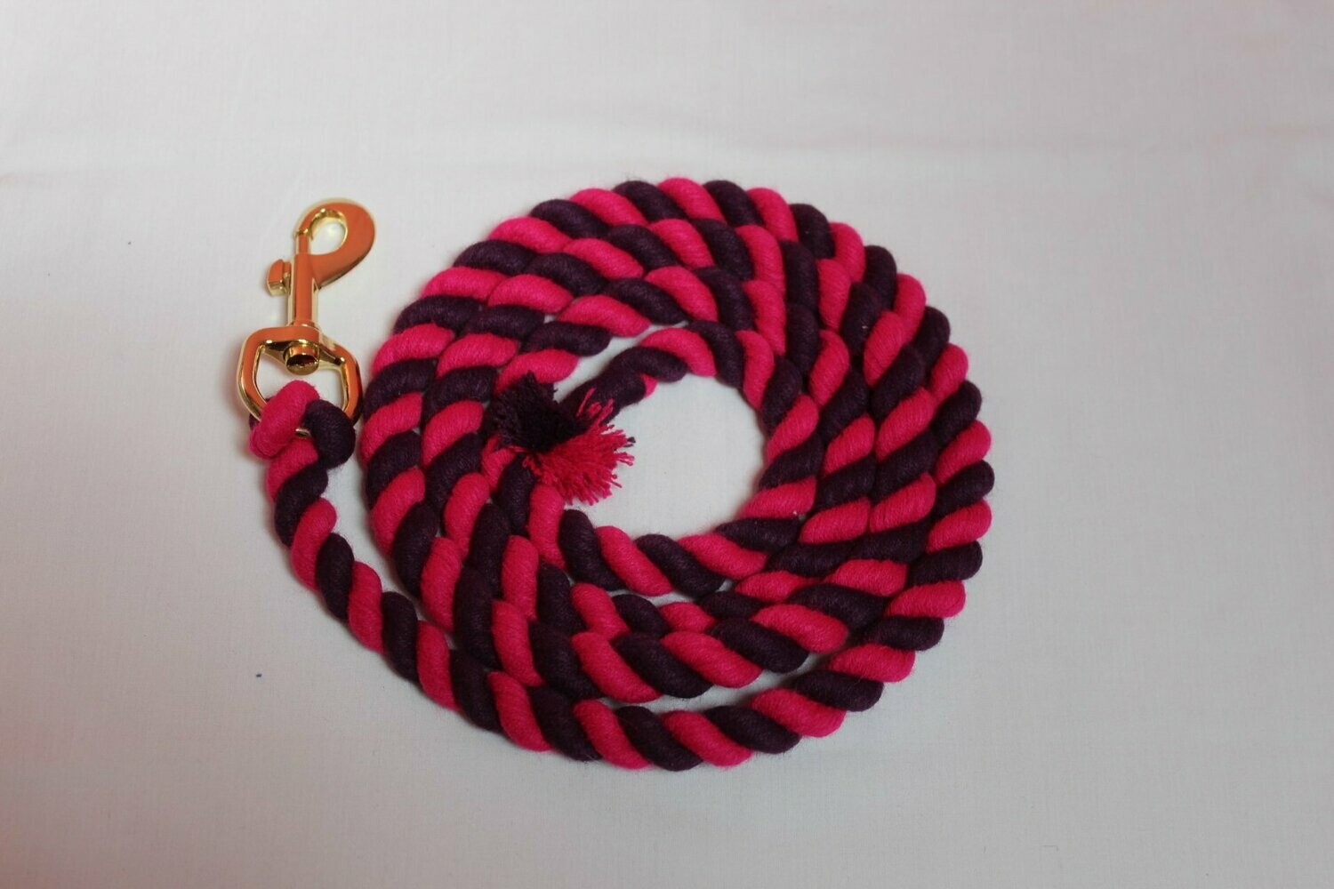 Lead Rope Cotton Two Tone Pink & Navy