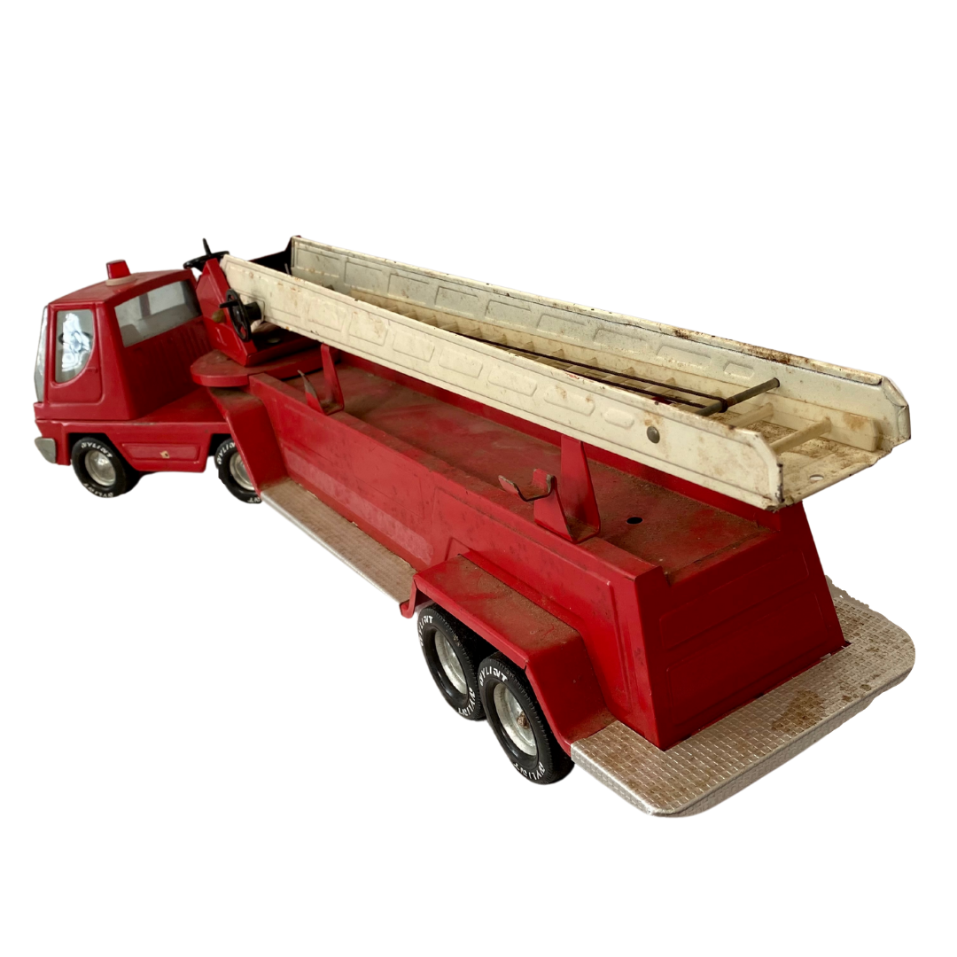 NYLINT TOYS Pressed Steel Hook & Ladder Fire Truck Circa 1960's