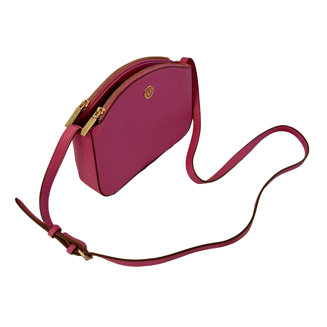 Anne Klein Faux Pink Pebble Grain Crossbody Purse