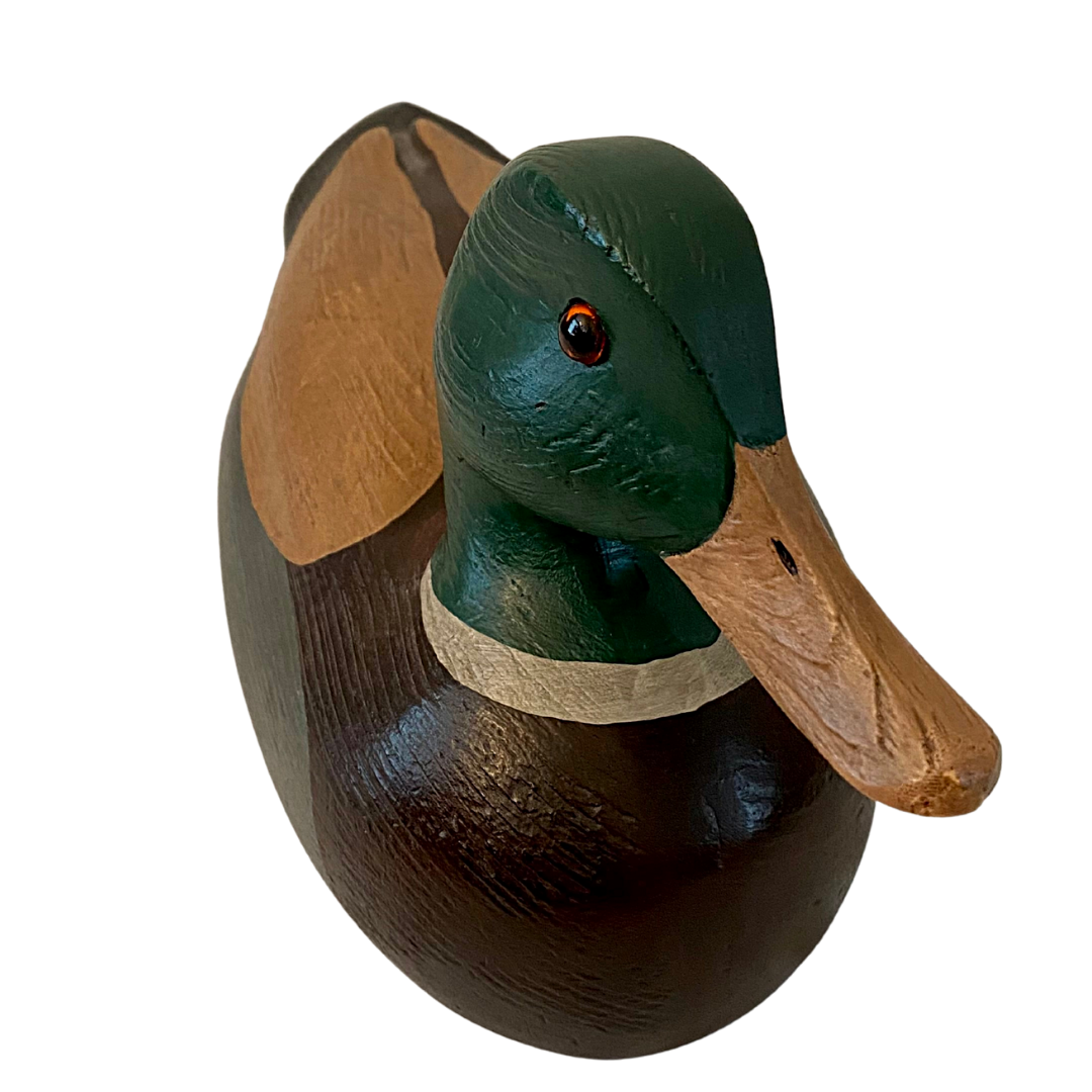 Duck Decoy Hand Crafted & Signed By Artist