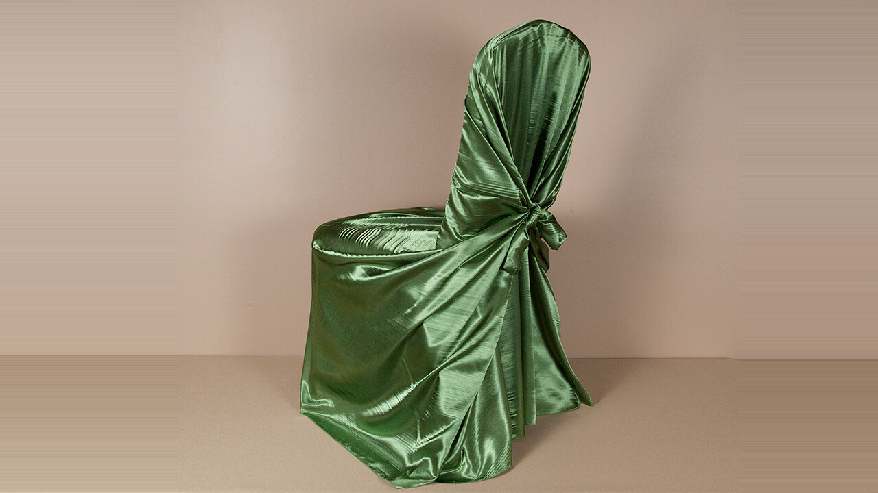 Clover Satin Pillowcase Chair Cover (Lot of 25) Gently Used Table