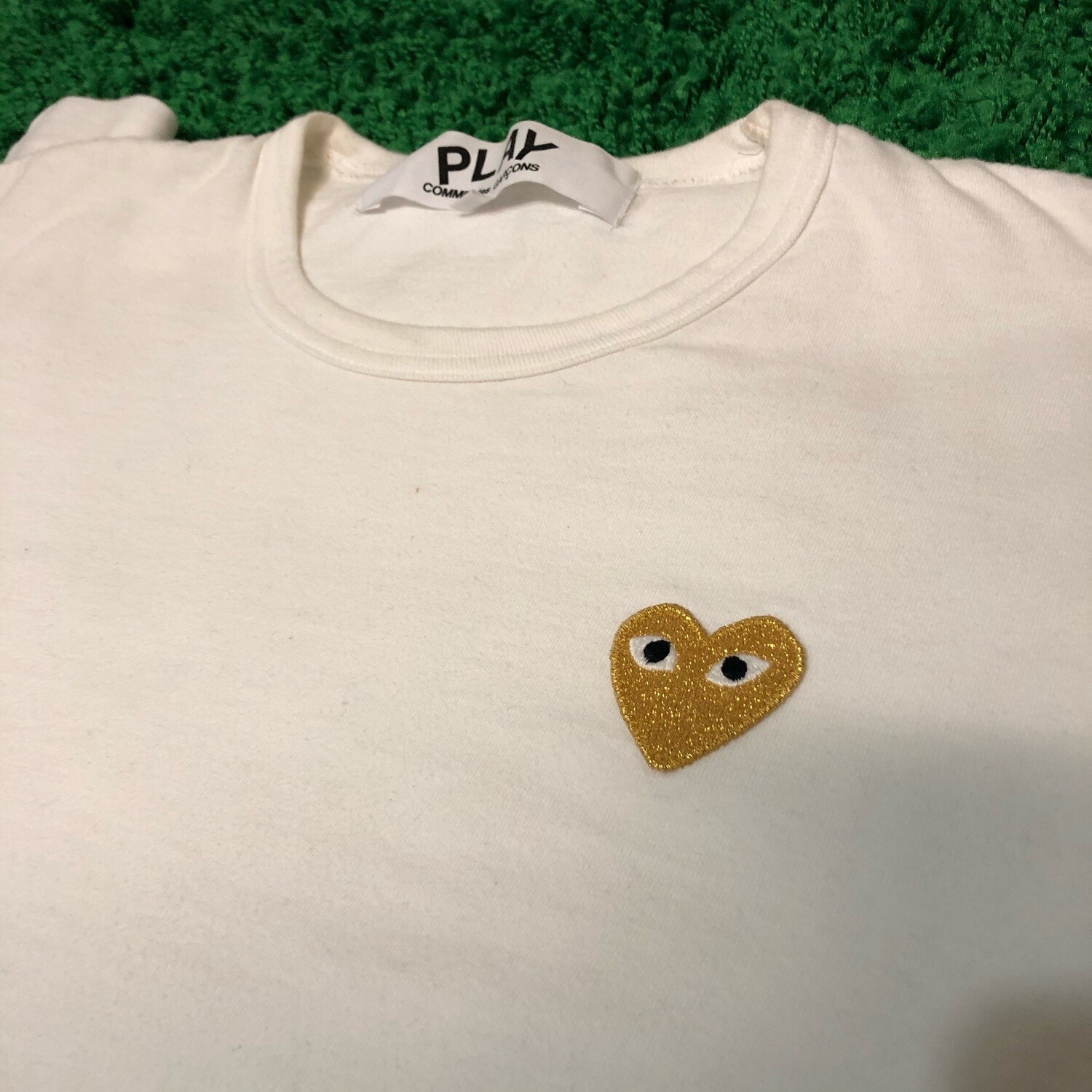 cdg tee white