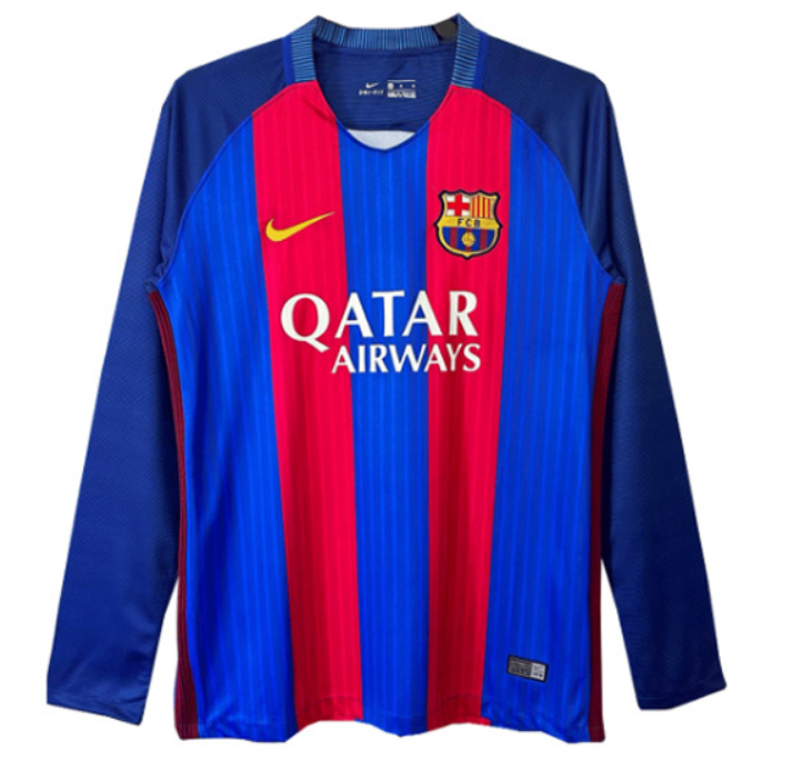 Barcelona 16/17 Home Long Sleeve Jersey for Men Store