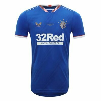20-21 Rangers FC Champions 55 Home Jersey Shirt â About us â Futbolworldstore: Latest Soccer Gear