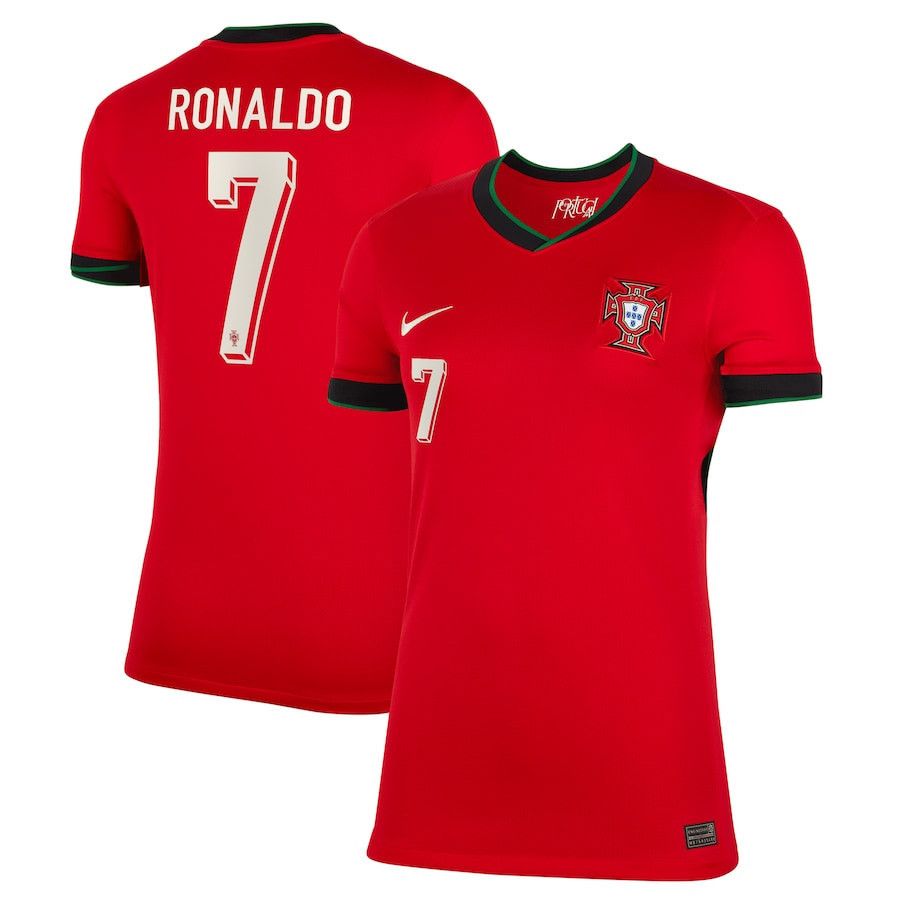 Cristiano Ronaldo Portugal Euro Cup Away Women’s Jersey 2024