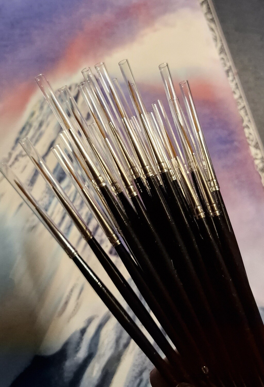 Professional Vegan brushes for tiny details for all technics