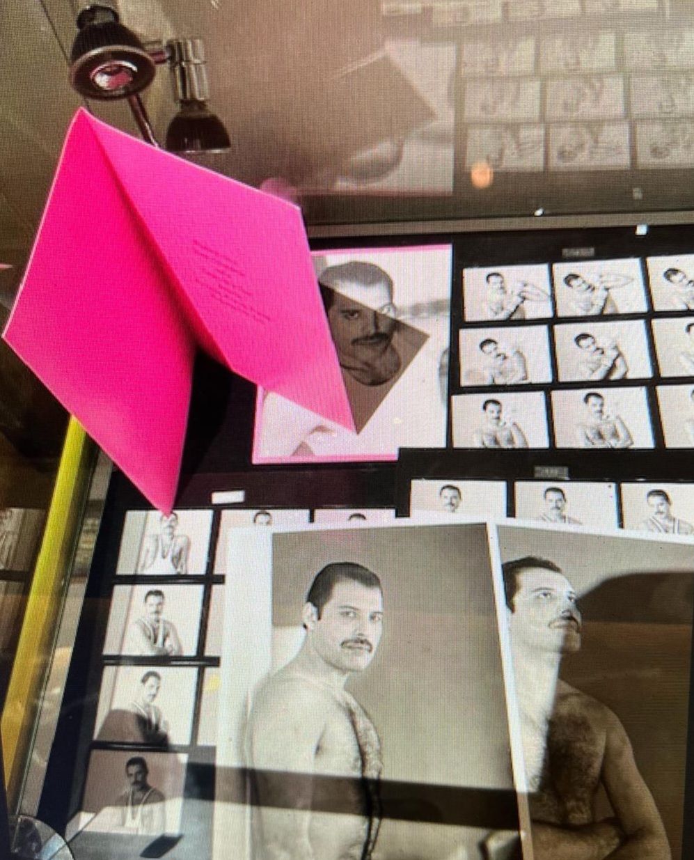 Queen Freddie Mercury Owned 1980s Preening Pouting Posing Posturing Old Tart Christmas Card