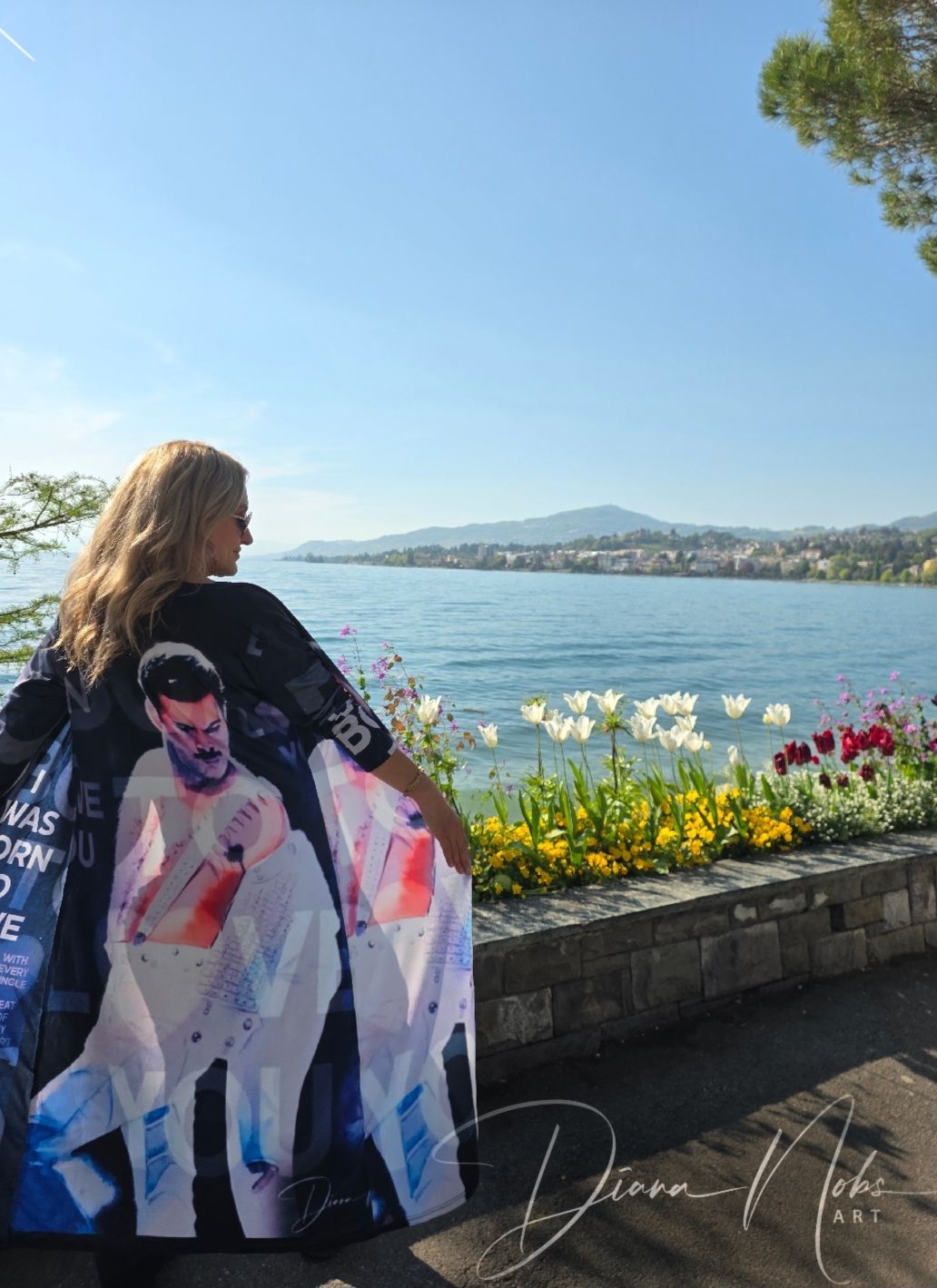 Long jacket Freddie Mercury "I WAS BORN TO LOVE YOU "/Original  design by Diana Nobs