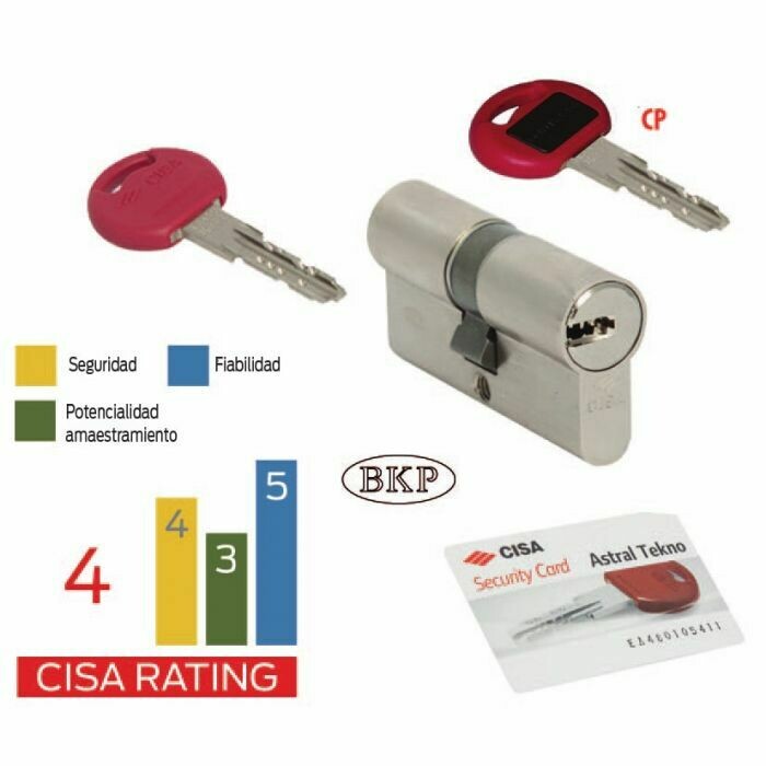 Cilindro AGB modello SCUDO 9000 pomolo/chiave con sistema a cifratura