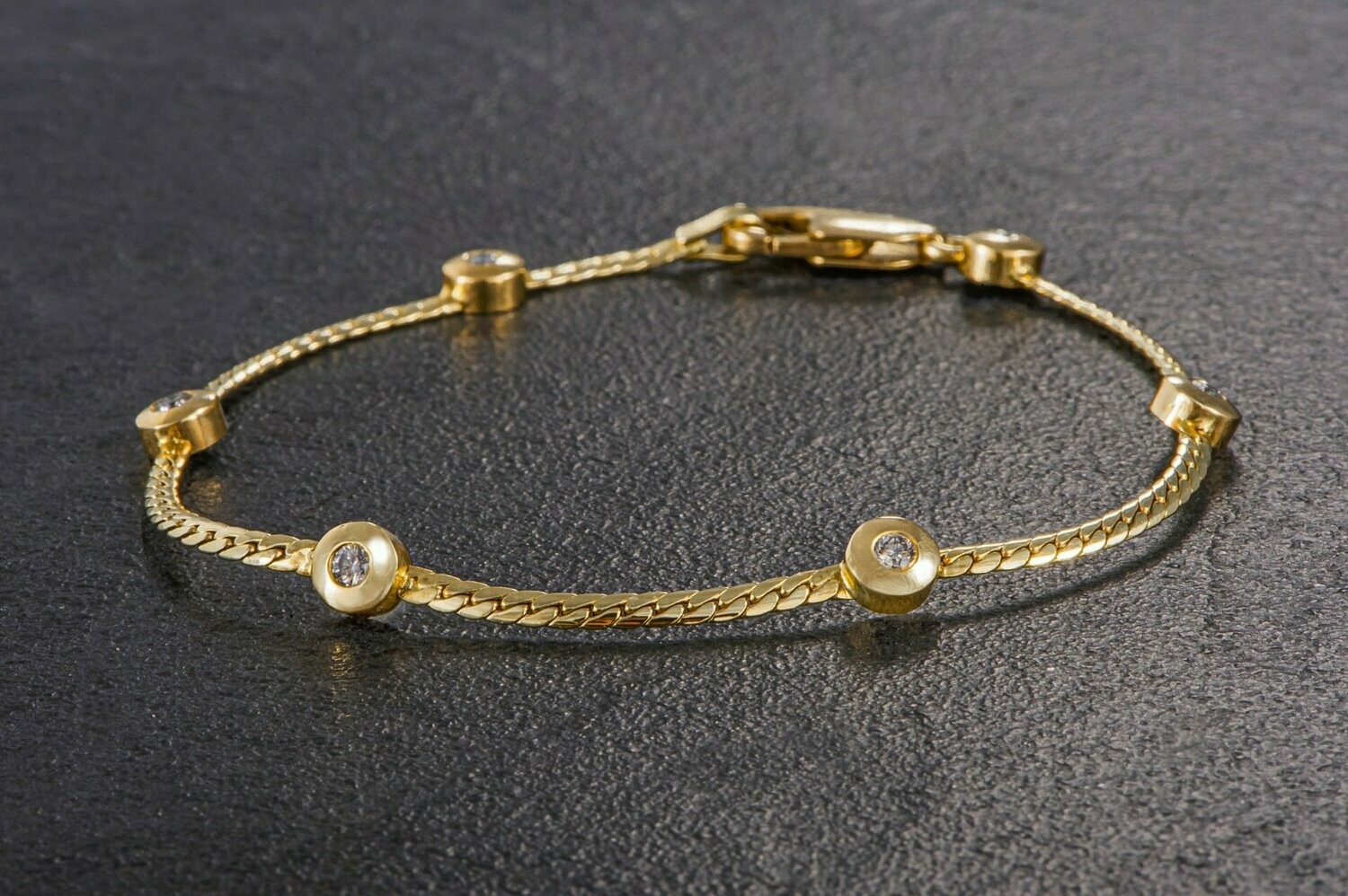 Brillanten Armband 585er Gelbgold