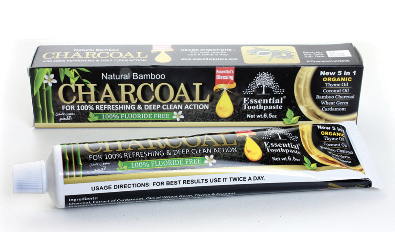 Natural Bamboo Activated Charcoal Toothpaste (5n1)