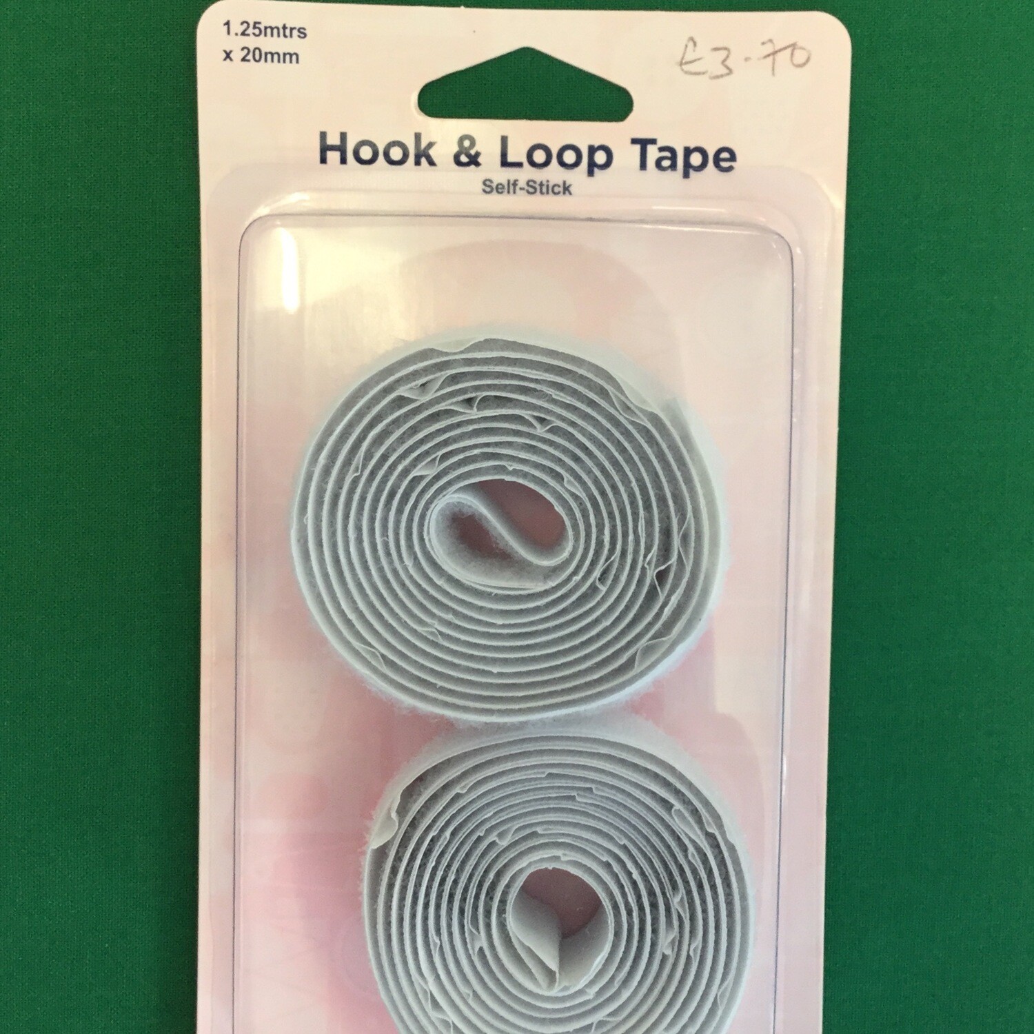 Hook and loop tape white