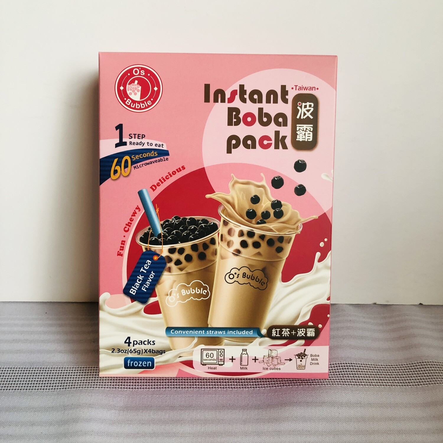 O's Bubble Black Tea Boba 4pk