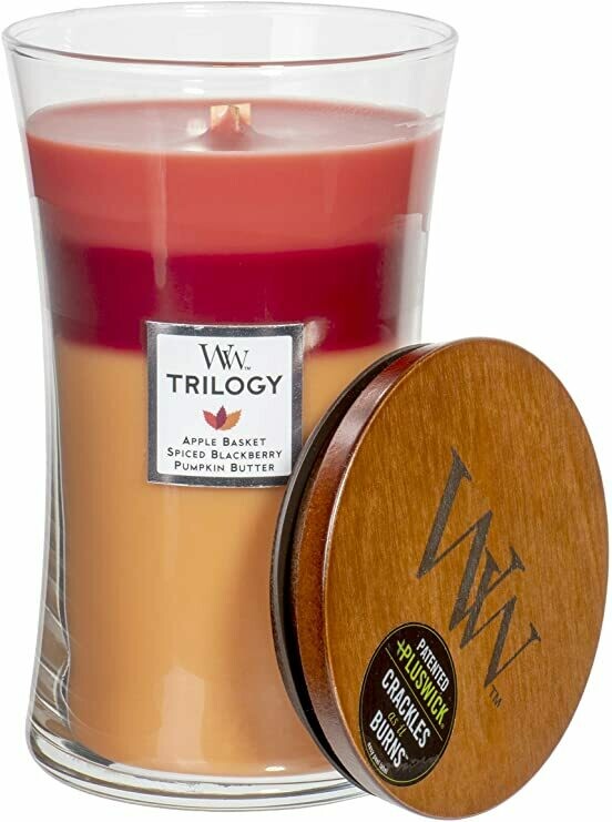 Autumn Harvest Large Trilogy WoodWick Candle