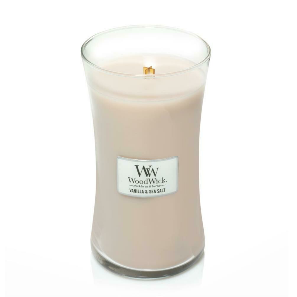 Vanilla & Sea Salt Large WoodWick Candle