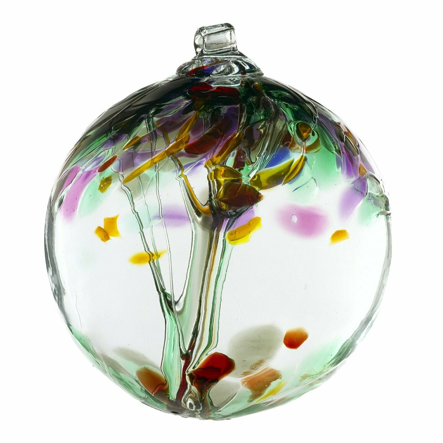 2" Tree of Enchantment Friendship Ball Remembrance Canadian Blown Glass