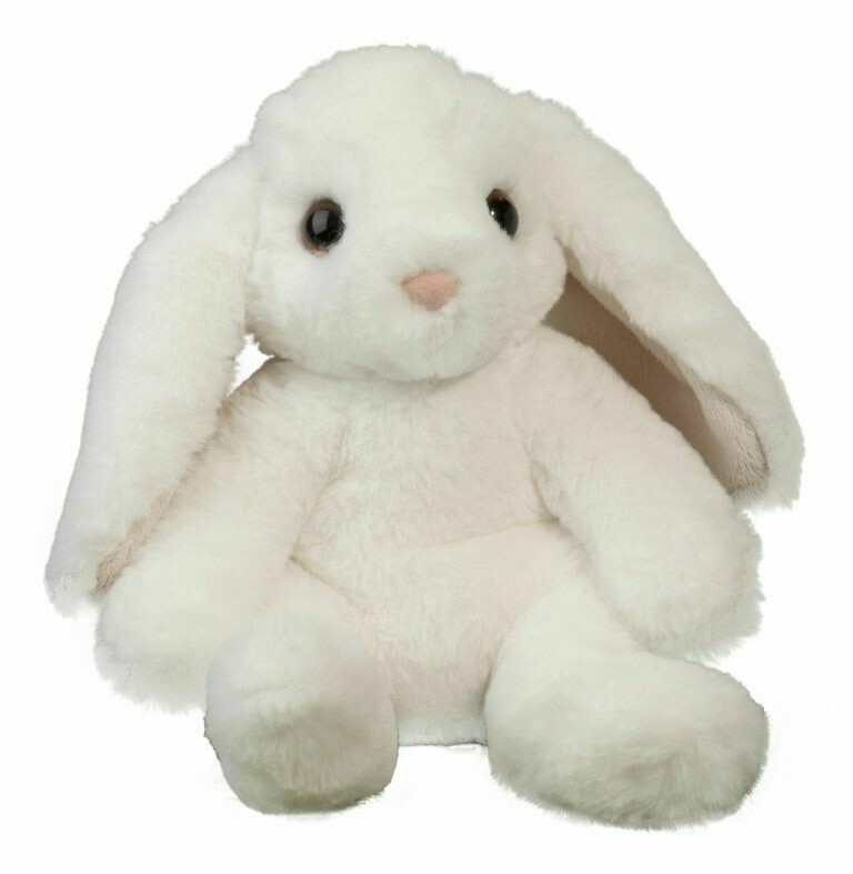 Bocci White Sitting Bunny 9 inches tall Douglas Plush