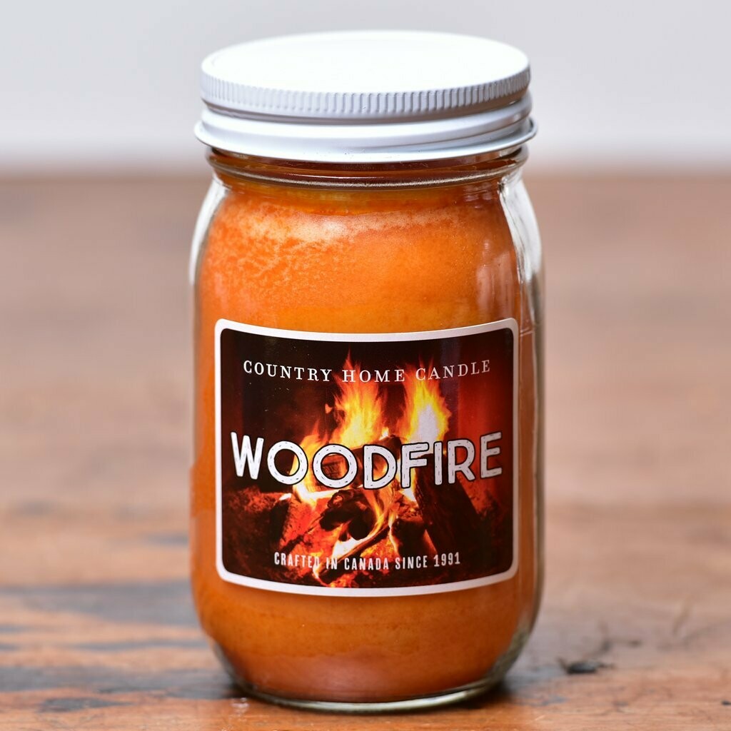 Woodfire Small Jar Country Home Candle