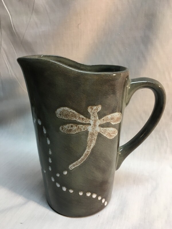 Milk Bag Jug Dragonfly Canadian Handmade by Ed Lucier