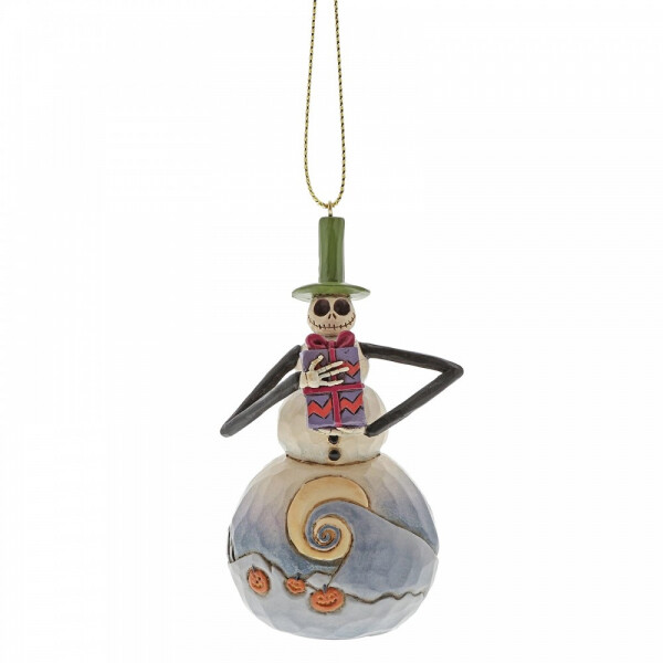Disney Traditions by Jim Shore Jack Skellington Snowman Hanging Ornament