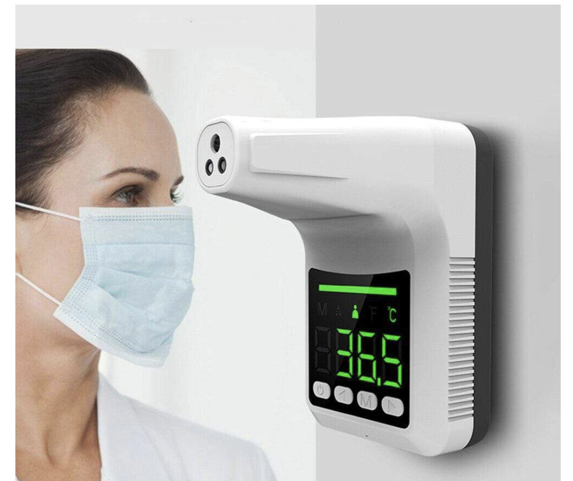 K3Pro Wall mounted Automatic Infrared Digital Forehead Thermometer