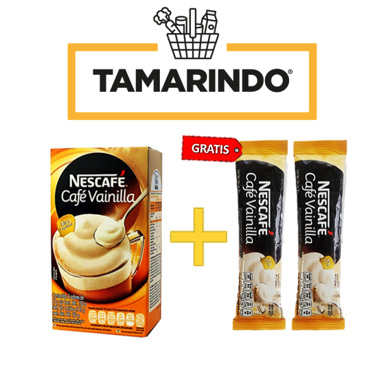 Promoción Nescafe Cafe Vainilla 6 Sobres 150gr + 2 sticks