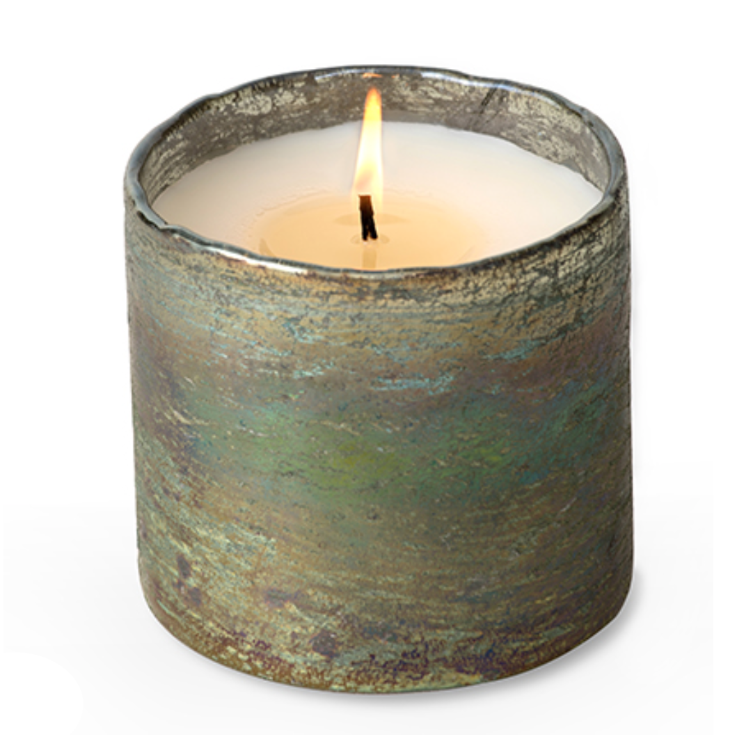 Himalayan Candle Artisan Moss Green Mountain Forest
