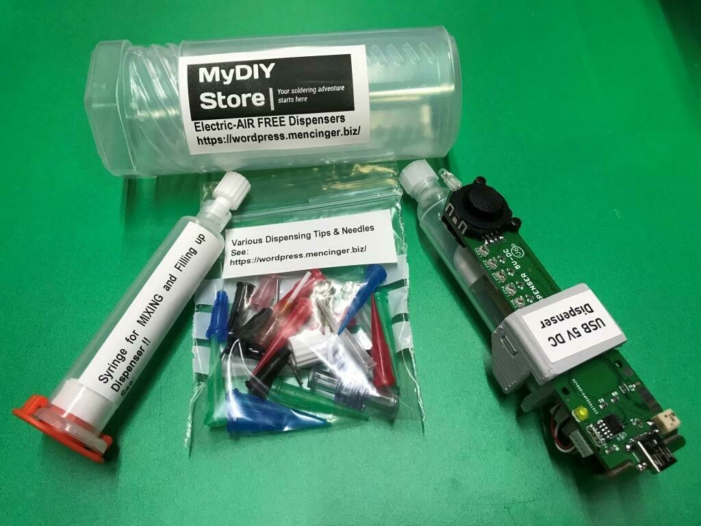 Dispenser for Solder Paste V6b No AIR 5V DC power supply needed