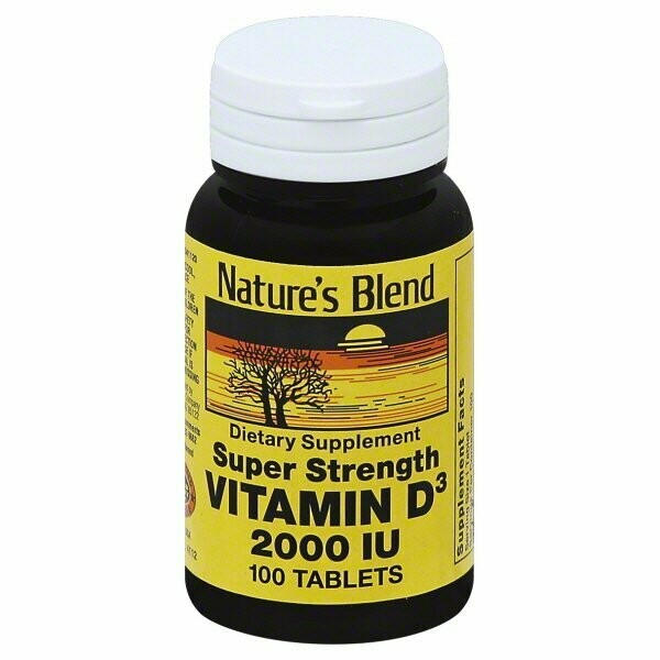 Vitamin D3 50 mcg (2000 IU) 100 tablets