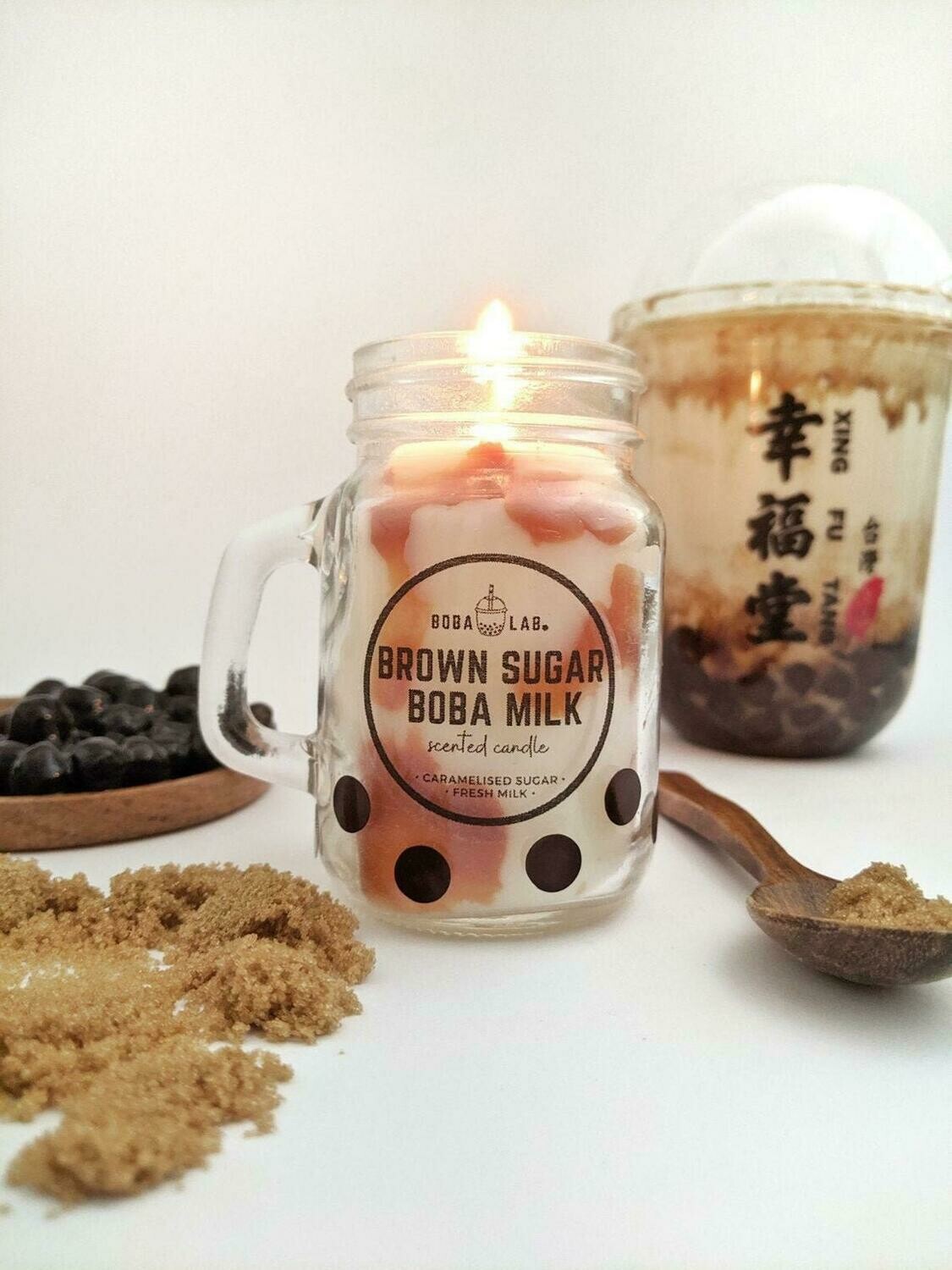 Brown Sugar Milk Tea Boba Lab Candle
